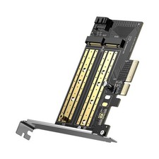 Ugreen Adapter PCIe 3.0 x4 do SSD M.2 M/B-Key Czarny (CM302)