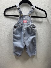 VINTAGE OSHKOSH overalls PINK TAG light wash size 18M