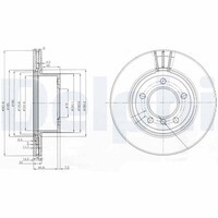 2X Delphi Bremsscheibe BG3900C FüR Bmw E90 E82 E81 E87 E88 1Er 3Er 118 120 316