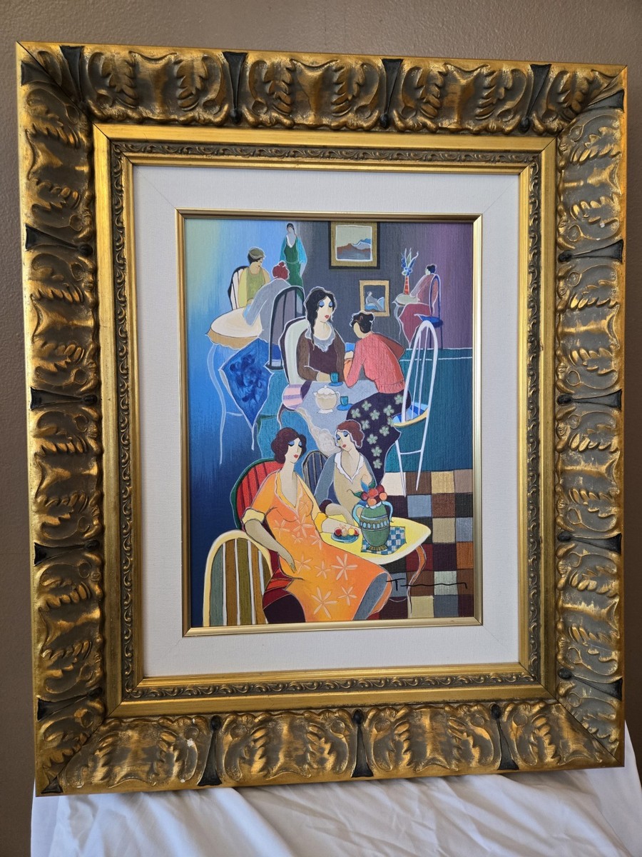 Itzchak Tarkay Serigraph Winding Down #1 Limited Edition Numbered