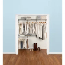 36 In. D X 72 In. W X 2 In. H Configurations Custom Metal Closet System 3 - 6 Ft