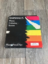 Marshall  s Photo Coloring System Photo Pencil Set Vintage