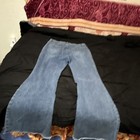 SHEIN Women's Petite L Blue Medium Wash Flared Denim Jeans 5-Pocket — photo 2