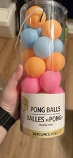 NEW Neon Ping Pong Balls 24 Count