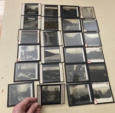 Job Lot 24x Antique Glass Magic Lantern Slides peru Australia, Portugal Panama