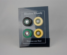 1980s Illusion Wheels Skateboard Store Counter Display Plexiglass