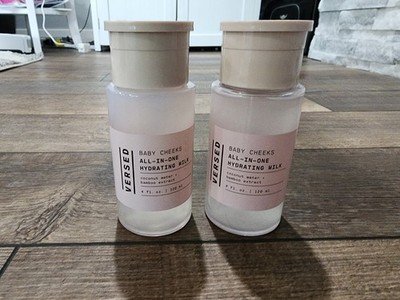 2 Bottles Of Versed Baby Cheeks All-in-one Hydrating Milk 4 oz NEW