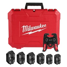 Milwaukee 49-16-2661RX 1/4"–7/8" RLS Pivoting Press Ring Kit for M18 Press Tool
