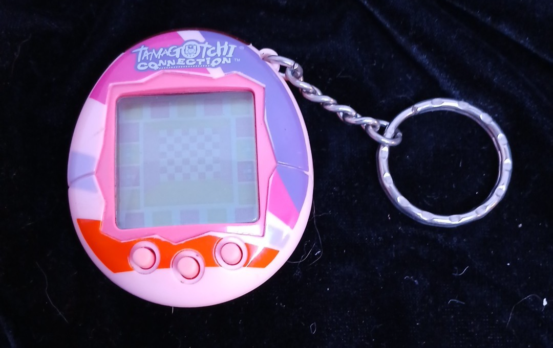 Rare Bandai 2004 Tamagotchi Connection V2 Pink Stripes Tested/New