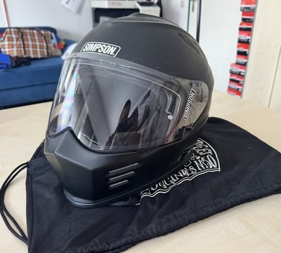 Simpson Venom Solid Größe L Matt Schwarz Helm Motorradhelm