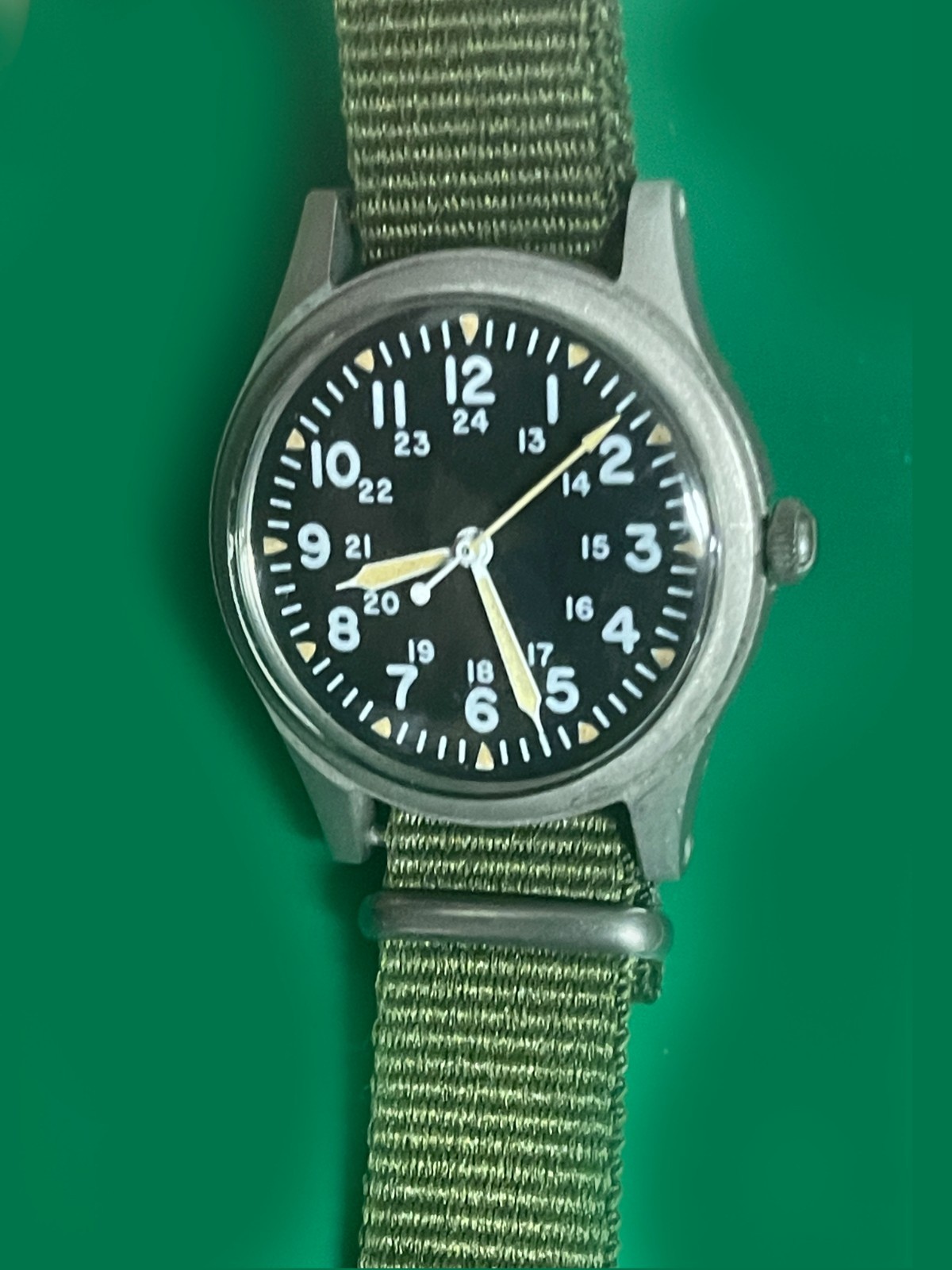 Vintage August 1979 HAMILTON  Vietnam War US Ordinance Hacking Military Watch