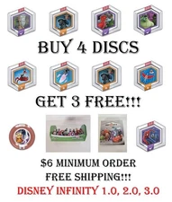 Disney Infinity 1.0 2.0 3.0 - Pick Your Discs Buy 4 Get 3 Free - $6 Min. Order