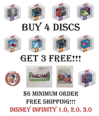 Disney Infinity 1.0 2.0 3.0 - Pick Your Discs Buy 4 Get 3 Free - $6 Min. Order