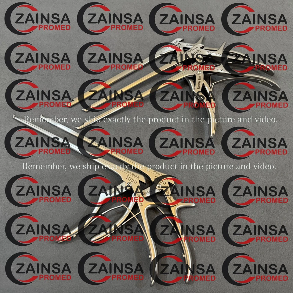 Columna vertebral alemana Kerrison Rongeurs (1,2,3,4,5 mm), ortopédica cervical quirúrgica Foto 2 de 4