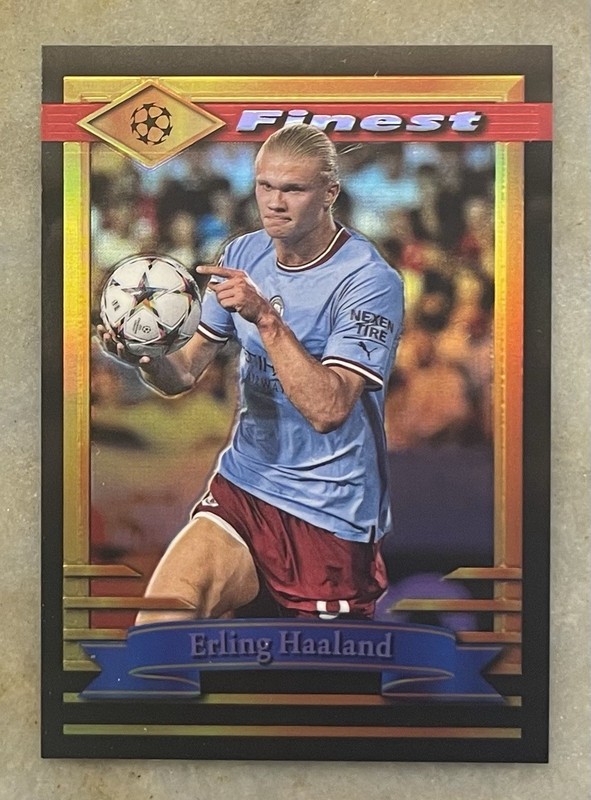 Erling Haaland #d /25 🇳🇴 2022-23 Tipps Finest Flashbacks UCL Black Refractor
