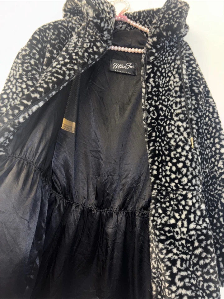 De Colección Abrigo Chaqueta Para Mujer Talla Med Imitación Piel Leopardo Estampado Preppy Hada Capricho Lujo Foto 4 de 4