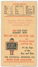 c1950 Hoover Motor Sales Ashland OH EnArCo Oil White Rose Gas Bridge Calculator