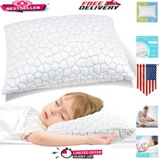 Luxury Cooling Shredded Memory Foam Pillow for Toddlers - Adjustable Comfort