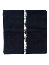 Coterie Brooklyn Black & Natural Pillow Cover - 20" sq