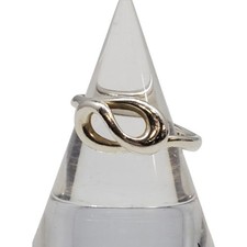 TIFFANY & Co. Elesa Peretti Open Wave Ring Sv925 Silver Accessory Used NE51-0