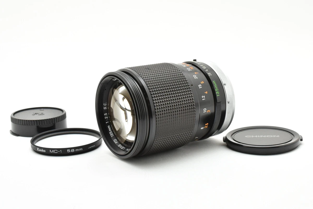 Canon FD Camera Lenses 135mm Focal f/2.5 Maximum Aperture for sale