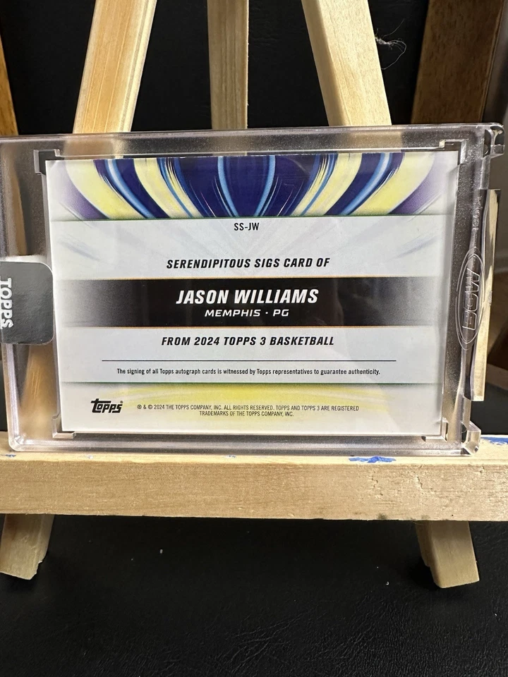 Jason Williams Serendipitous Sigs Auto /25 - 2024 Topps 3 #SS-JW Foto 2 de 2