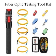 Kit de prueba de fibra óptica, pasador visual de localización de fallas con 5 piezas de cable de conexión