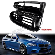 Front Grille Shutter Radiator Support Air Duct w/ Motor for BMW 528i 535i 535d