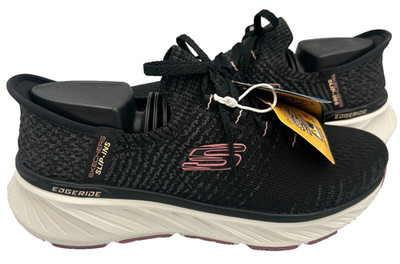 Skechers Women's Slip-Ins Relaxed Fit Edgeride Impression Shoes Bk Size:8 162G