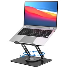 Laptop Stand for Desk Adjustable Computer Stand with 360 Rotating Base Ergono...