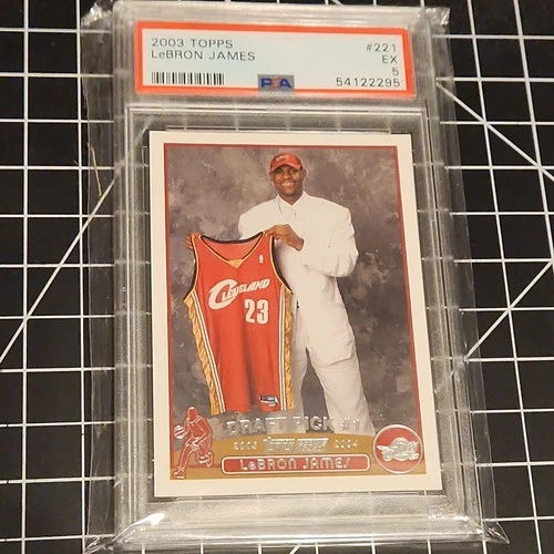 2003 Topps: Lebron James, Rookie, #221 PSA 5