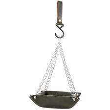 Transparent Bird Feeder Hanging Food Container for Parrots Outdoors