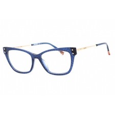 Missoni Women's Eyeglasses Clear Demo Lens Blue Plastic Frame MIS 0045 0PJP 00