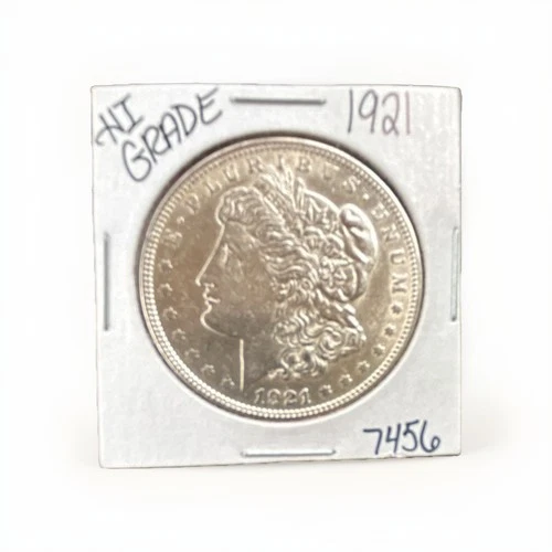 1921 Morgan $1 Silver Coin Uncertified Ungraded Business Strike 0.9 Fineness