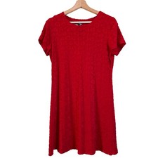 Y2K All That Jazz Red Heart Dress Medium Betsy Punk Texture Short Betsy Punk Doc