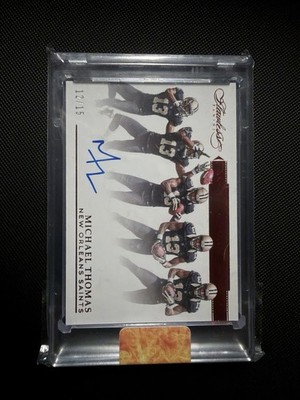 2016 Panini Flawless - Rookie Progression Signatures Michael Thomas Ruby /15