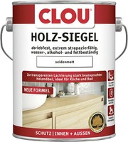 Clou Holz-Siegel 2,5 L Seidenmatt Transparent Holzschutzlasur