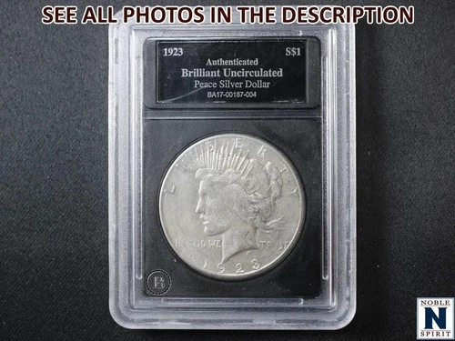 NobleSpirit } 1923 Peace Silver Dollar Fine / Very Fine