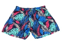 Boardies Swim Trunks Shorts Mens XL Mesh Lined Palmtopia Floral Vacation Preppy