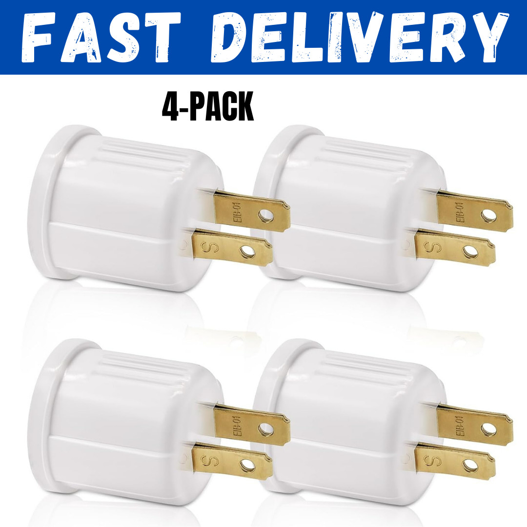 High Quality 4 Pack Outlet to Socket Adapter Plug-in Light t