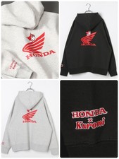 【Honda x Kuromi】ZIP Hoodie / 640884 BLACK、grey / One Size