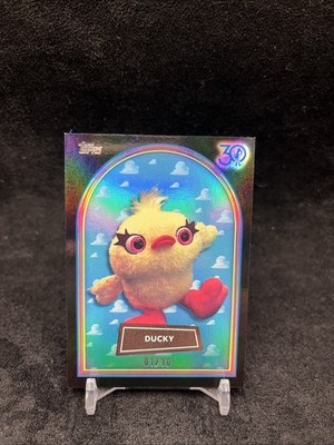 2025 Topps Chrome Toy Story Ducky Black Refractor 1/10
