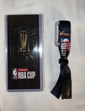 NEW YORK KNICKS NBA Cup 2025 Commemorative Ticket Wristband Spurs Vegas Champion