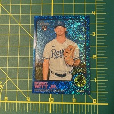 2022 Topps Heritage High Numbered - Bobby Witt Jr. #520 Chrome Blue Sparkle (RC)
