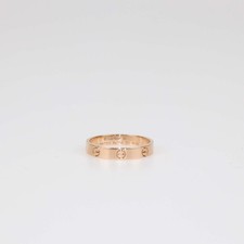 Cartier 18K Rose Gold Love Small Band Ring Size 60