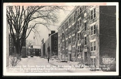 AK Exeter, NH, Looking south-west from Spring Street on Academy Lance, Peabody  