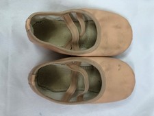 Dance Pre-Owned Ballet Shoes Stelle Child 11M Leather Single Strap Full Sole