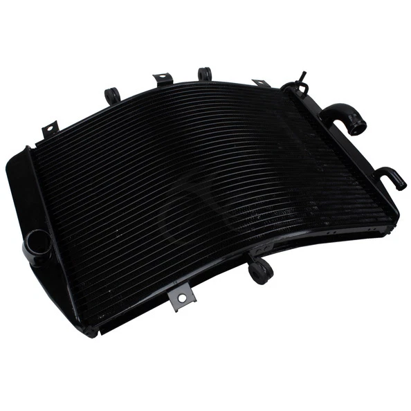 Enfriador de radiador de aluminio negro apto para Kawasaki Ninja ZX10R 2006-2007 Foto 2 de 4