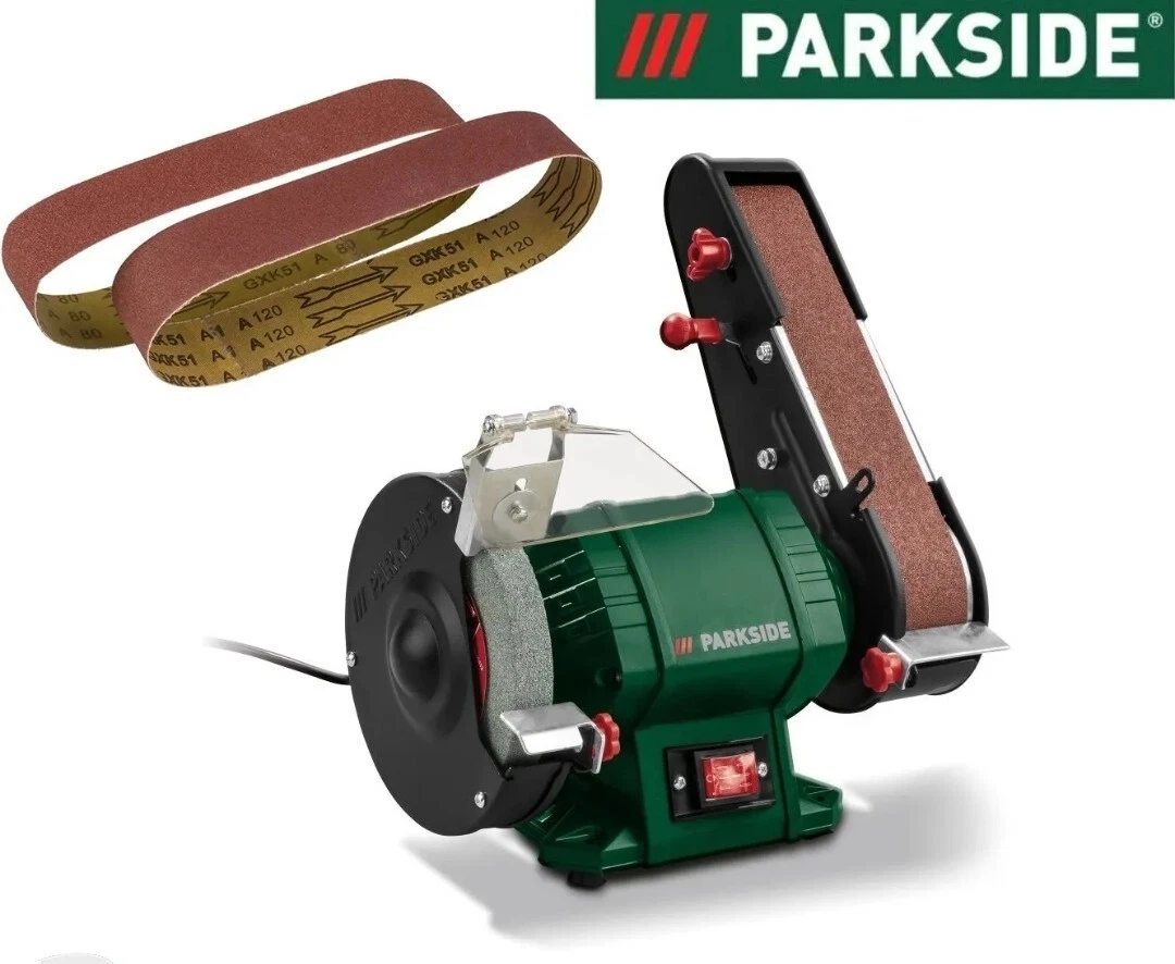 Parkside 2in1 Bench Grinder Belt Sander 240W Corded Electric