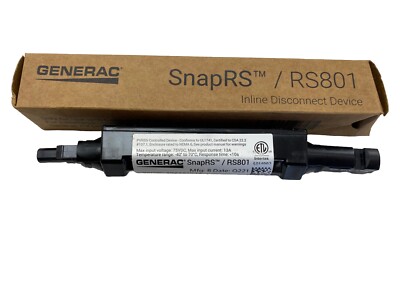 Generac SnapRS RS801 Inline Disconnect Device